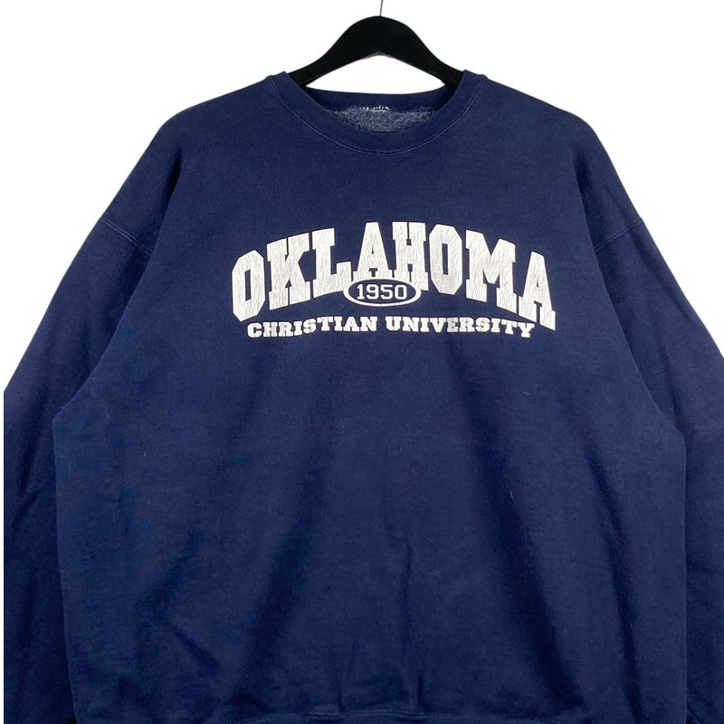 Vintage Oklahoma Christian University Spellout Crewneck