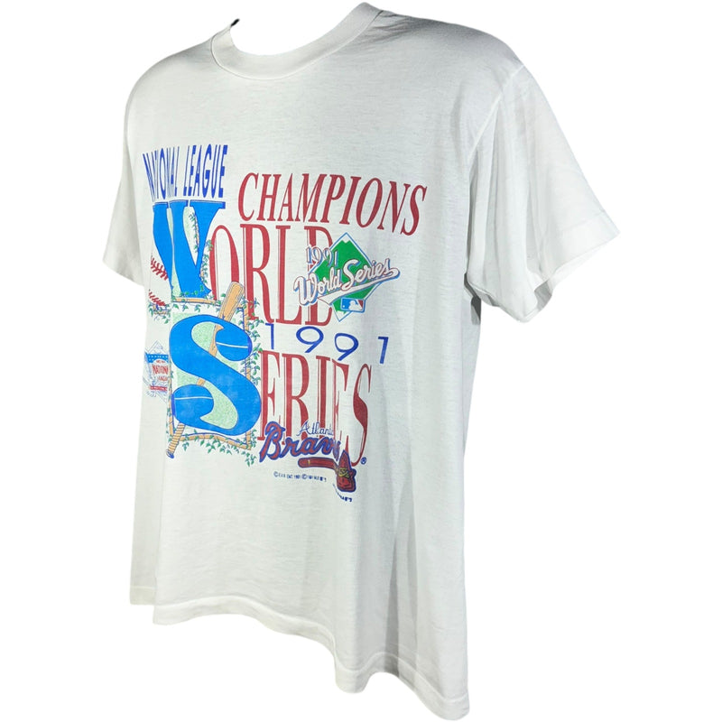 Vintage Atlanta Braves World Series Champs Tee 1991