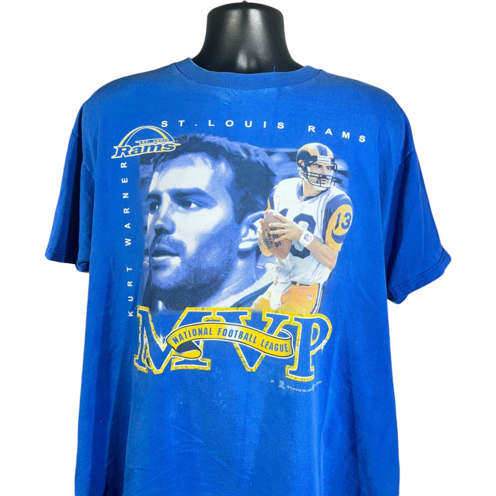 Vintage NFL St. Louis Rams Kurt Warner Tee