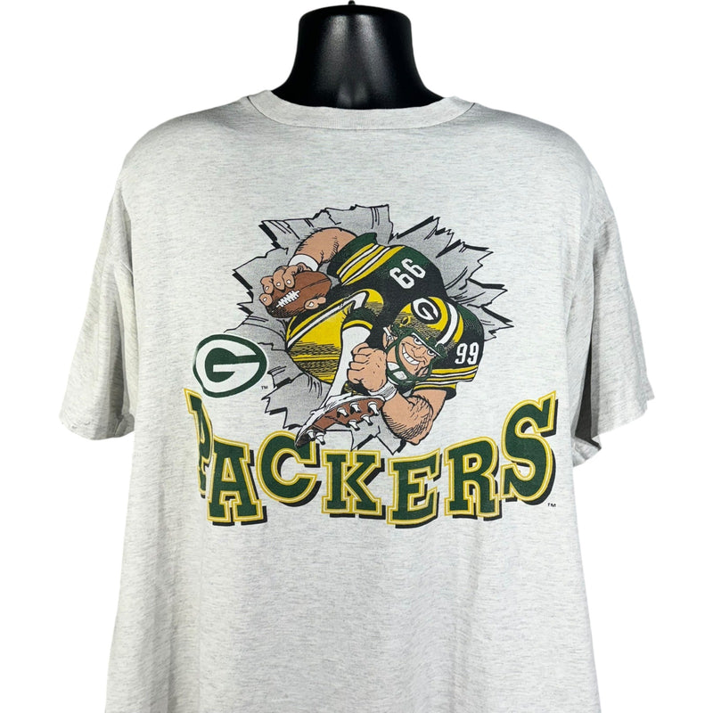 Vintage Nutmeg Green Bay Packers Breakthrough NFL Tee 1993