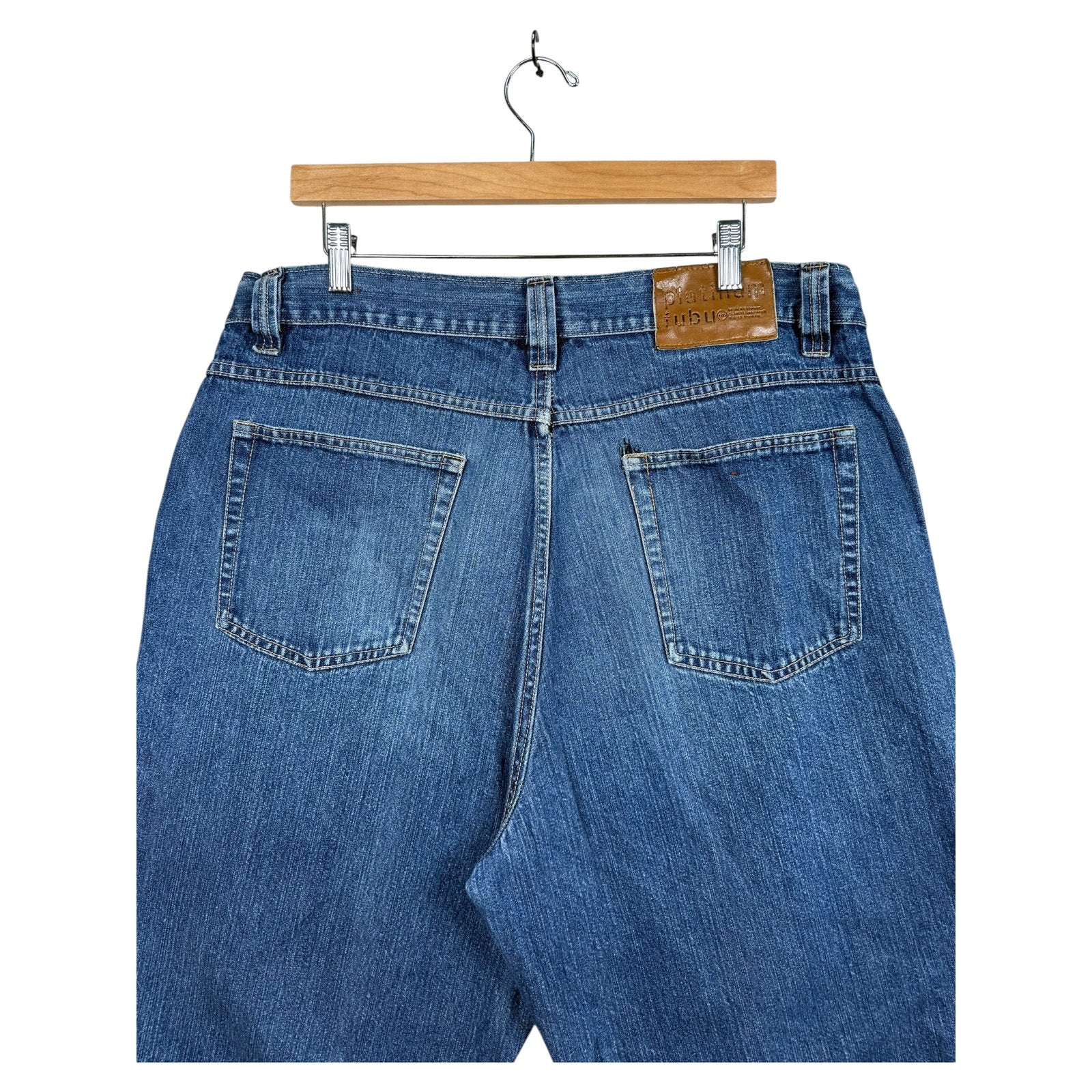 Vintage Fubu Straight Bermuda Jean Denim Shorts 38