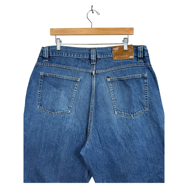 Vintage Fubu Straight Bermuda Jean Denim Shorts 38