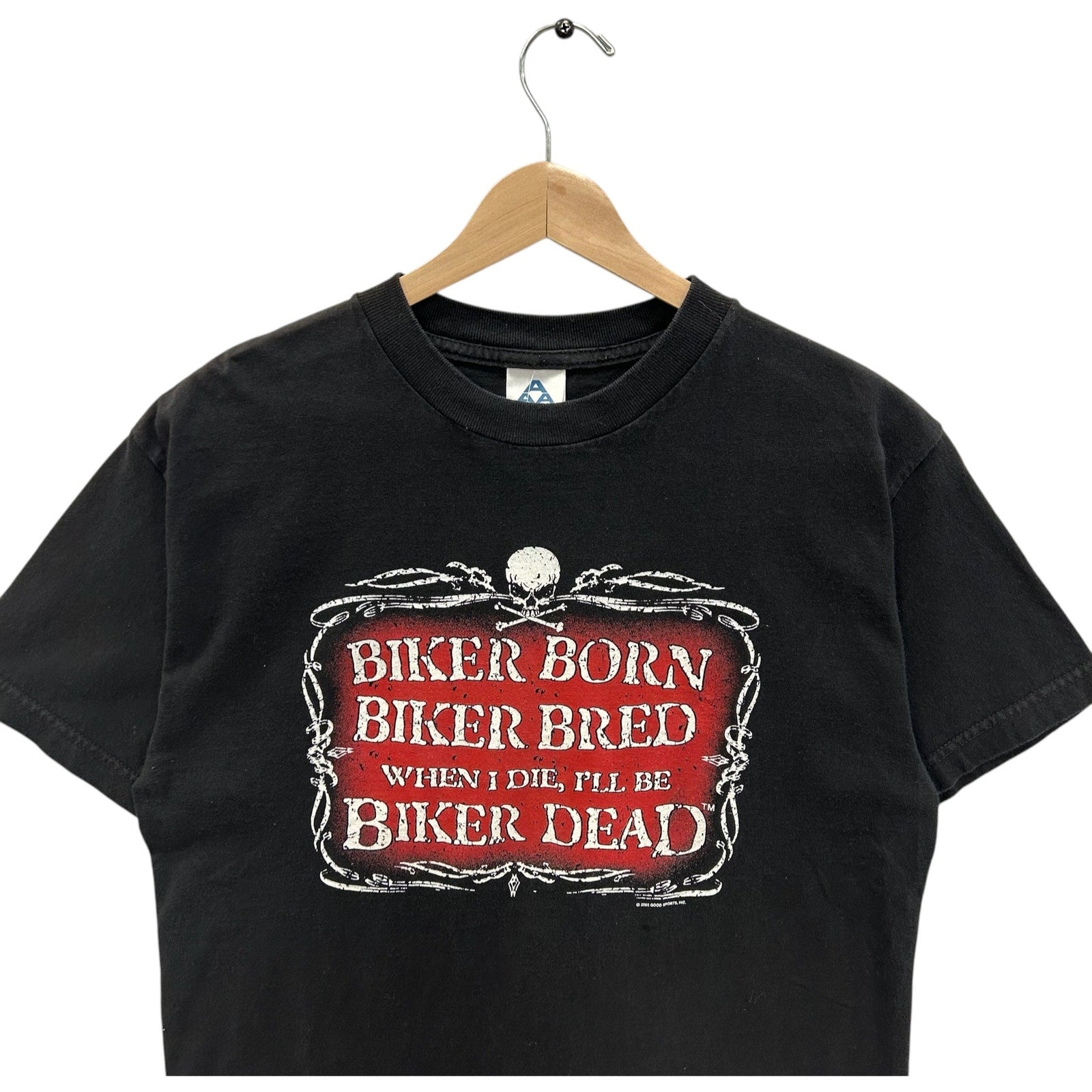 Vintage Biker Born Biker Dead Tee