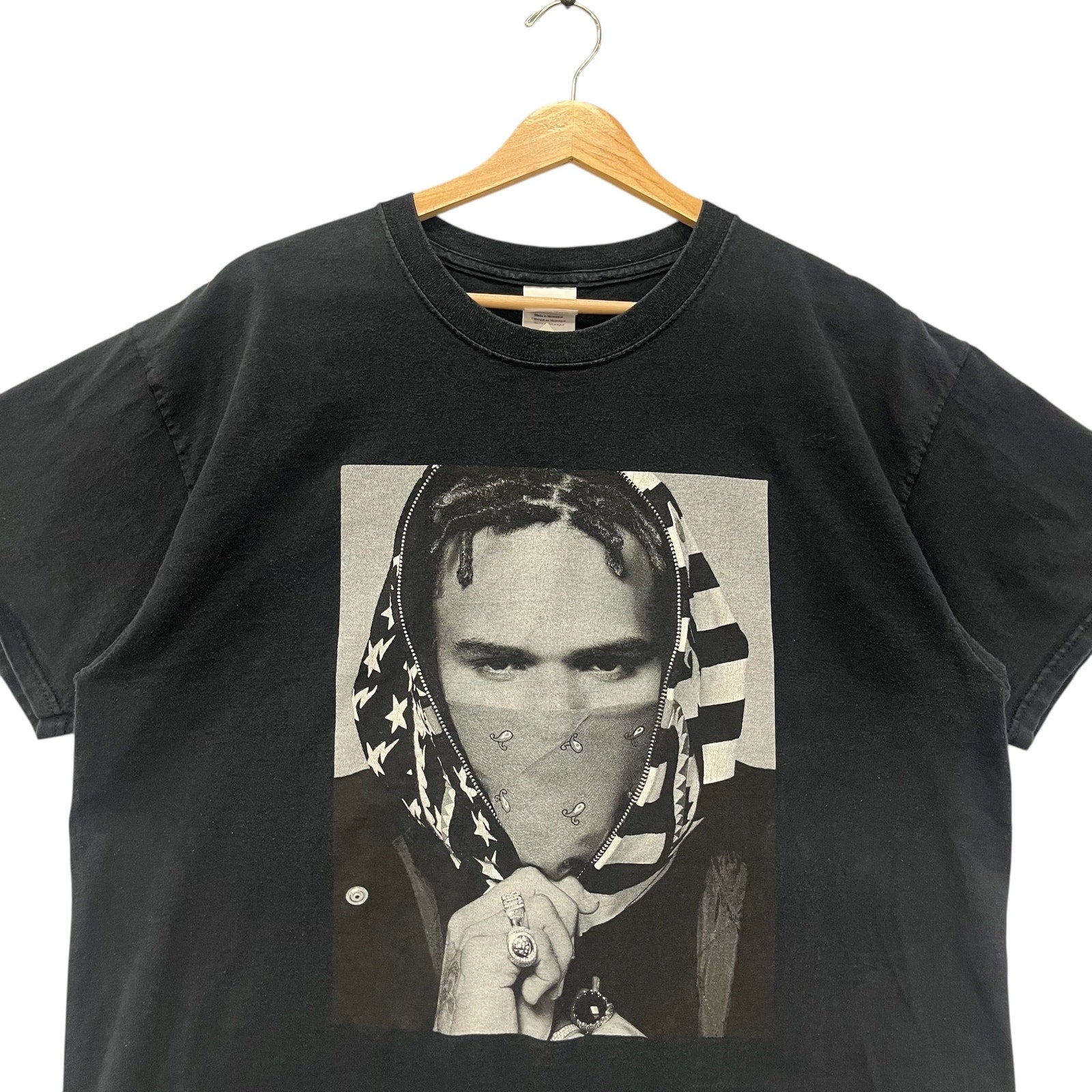 Vintage Black Pyramid Chris Brown Graphic Tee Large