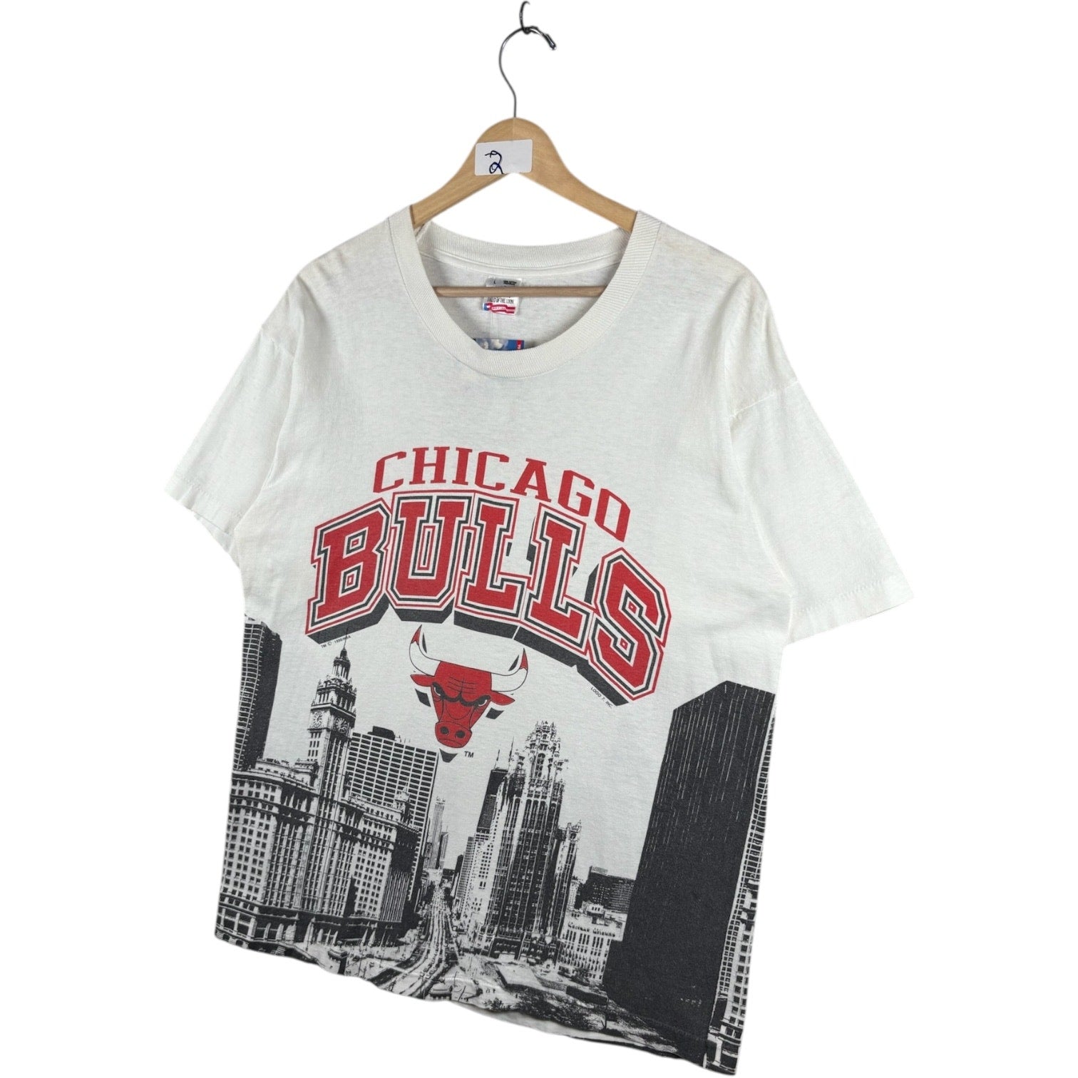 Vintage Chicago Bulls Graphic Print NBA T-Shirt