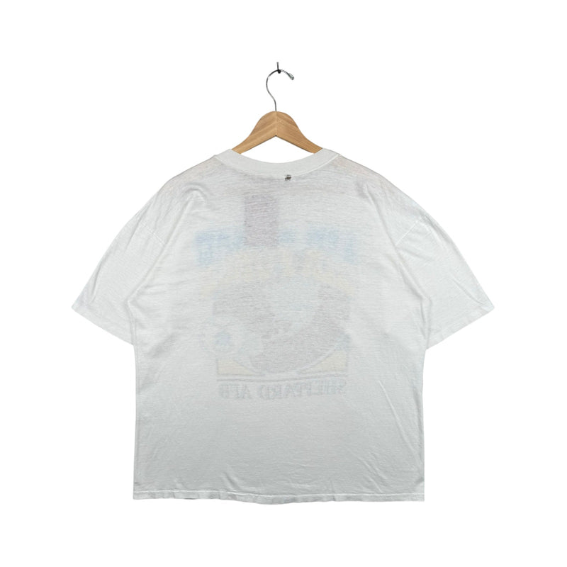 Vintage Air Force Sheppard AFB Globe Graphic Short Sleeve T-Shirt