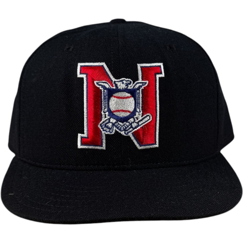 Vintage New Era Umpire National League Wool Fitted Hat Size 7 5/8