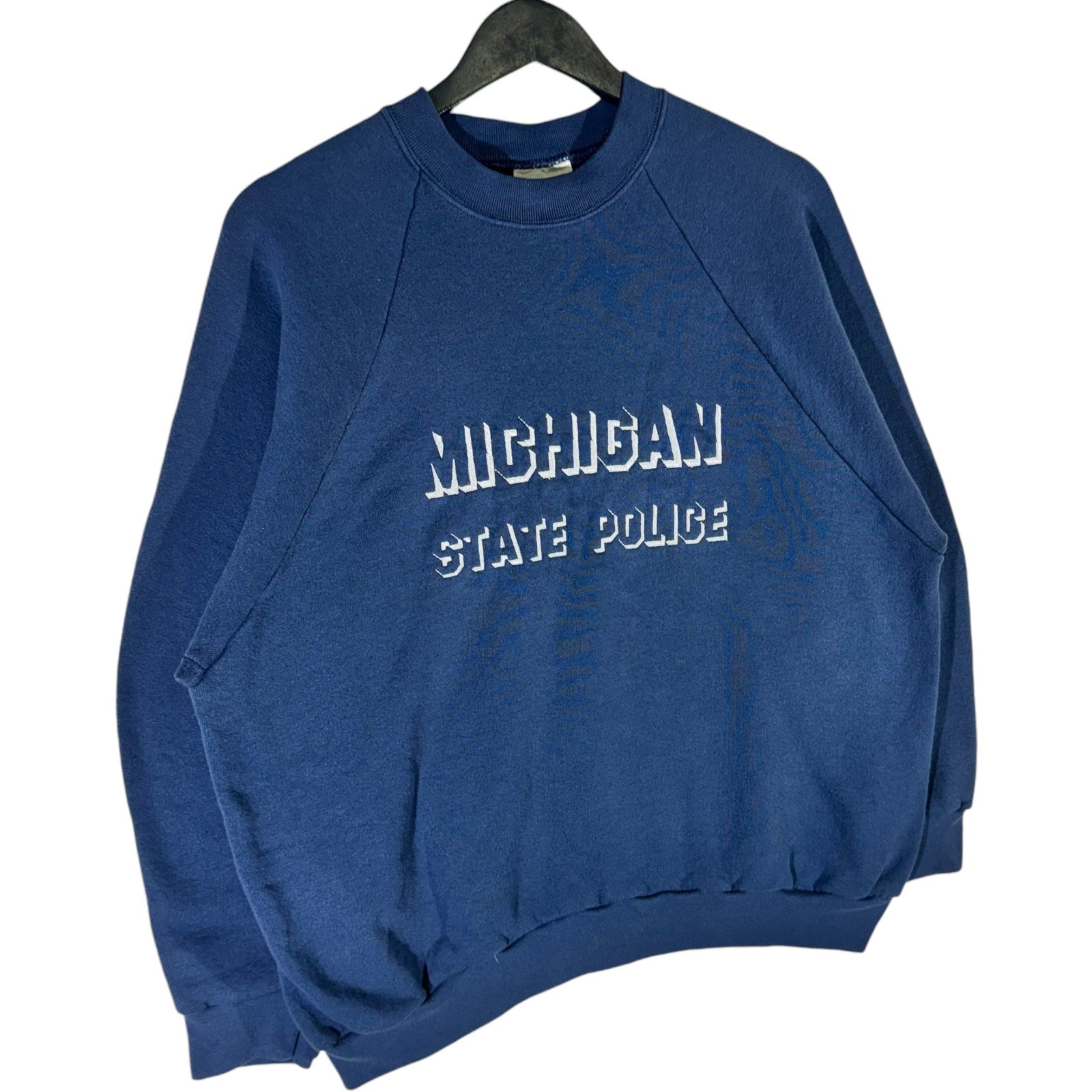 Vintage Michigan State Police Spellout Crewneck 90s