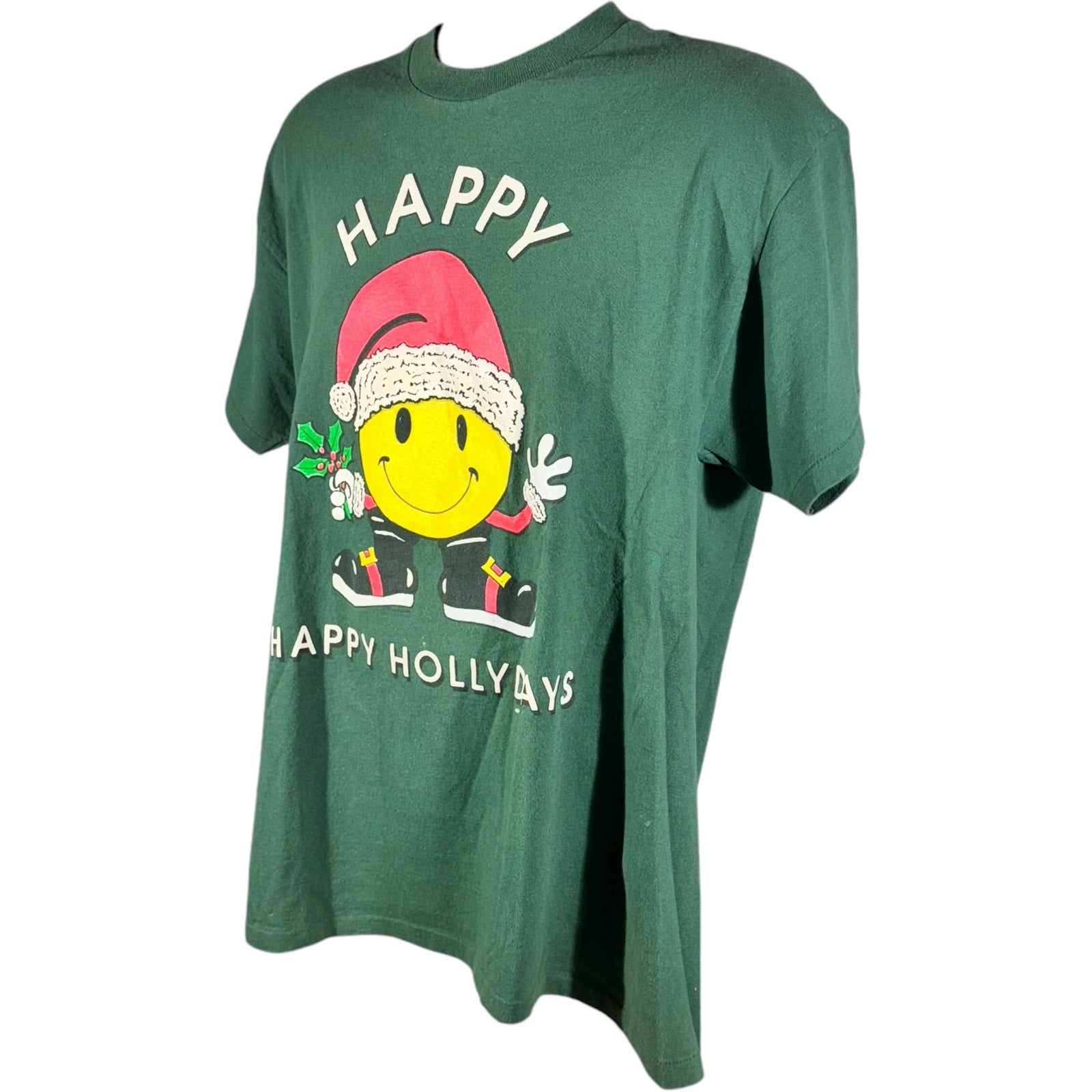 Vintage Happy Happy Holidays Christmas Tee