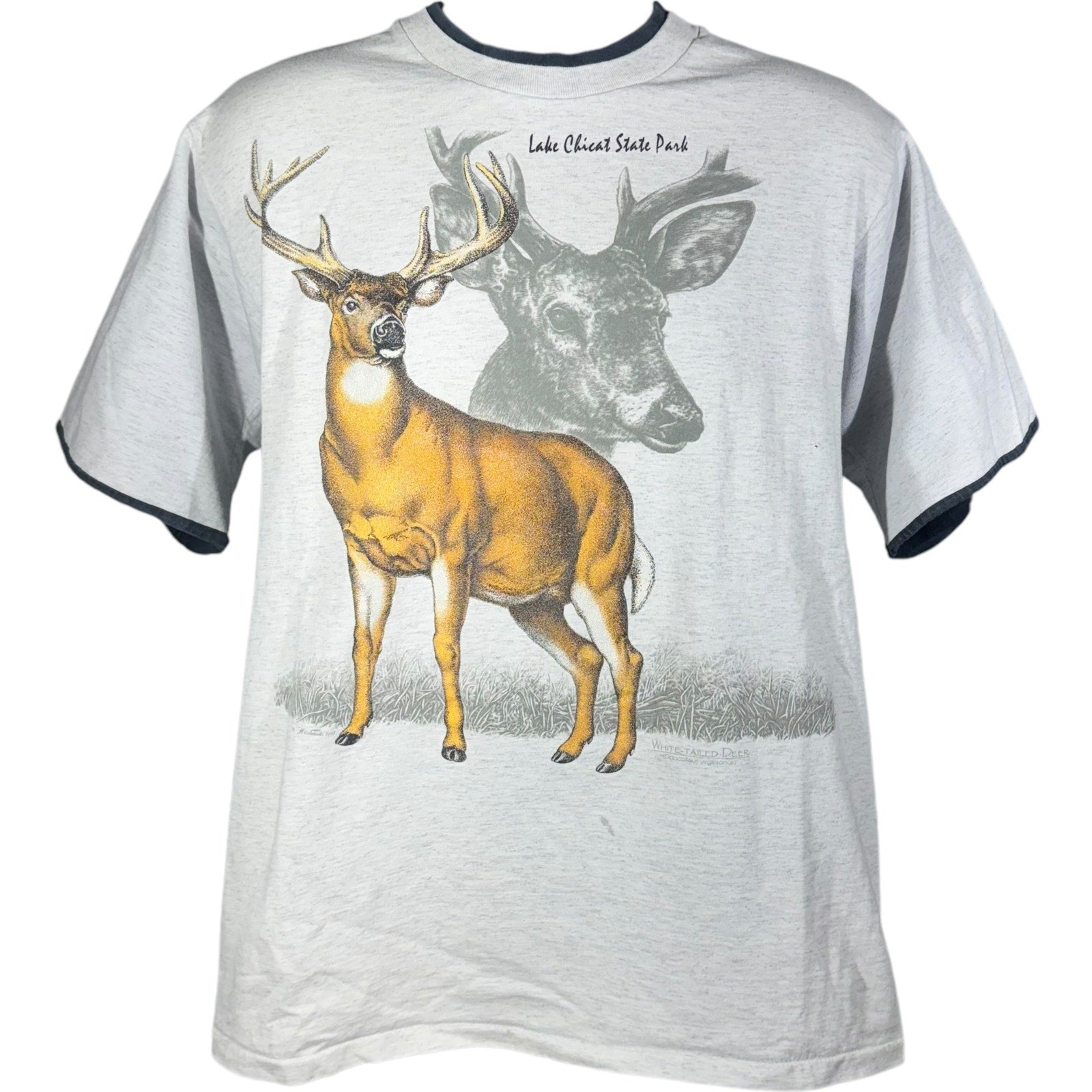 Vintage Lake Chicat Park Deer Souvenir Tee