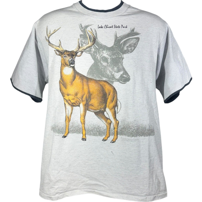 Vintage Lake Chicat Park Deer Souvenir Tee