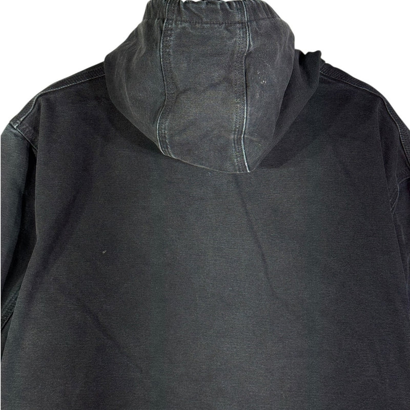 Vintage Carhartt Canvas Hooded Full Zip Workwear Jacket