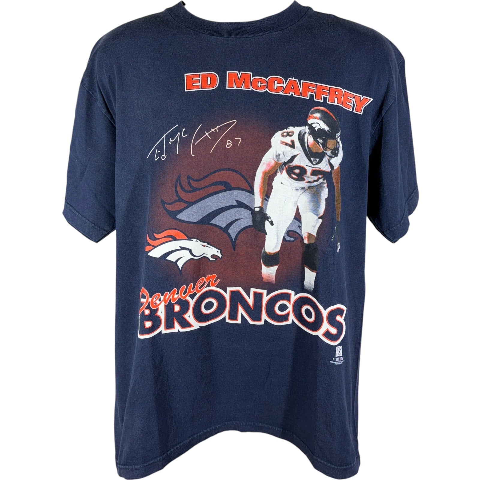 Vintage Denver Broncos Ed McCaffrey NFL Player Tee