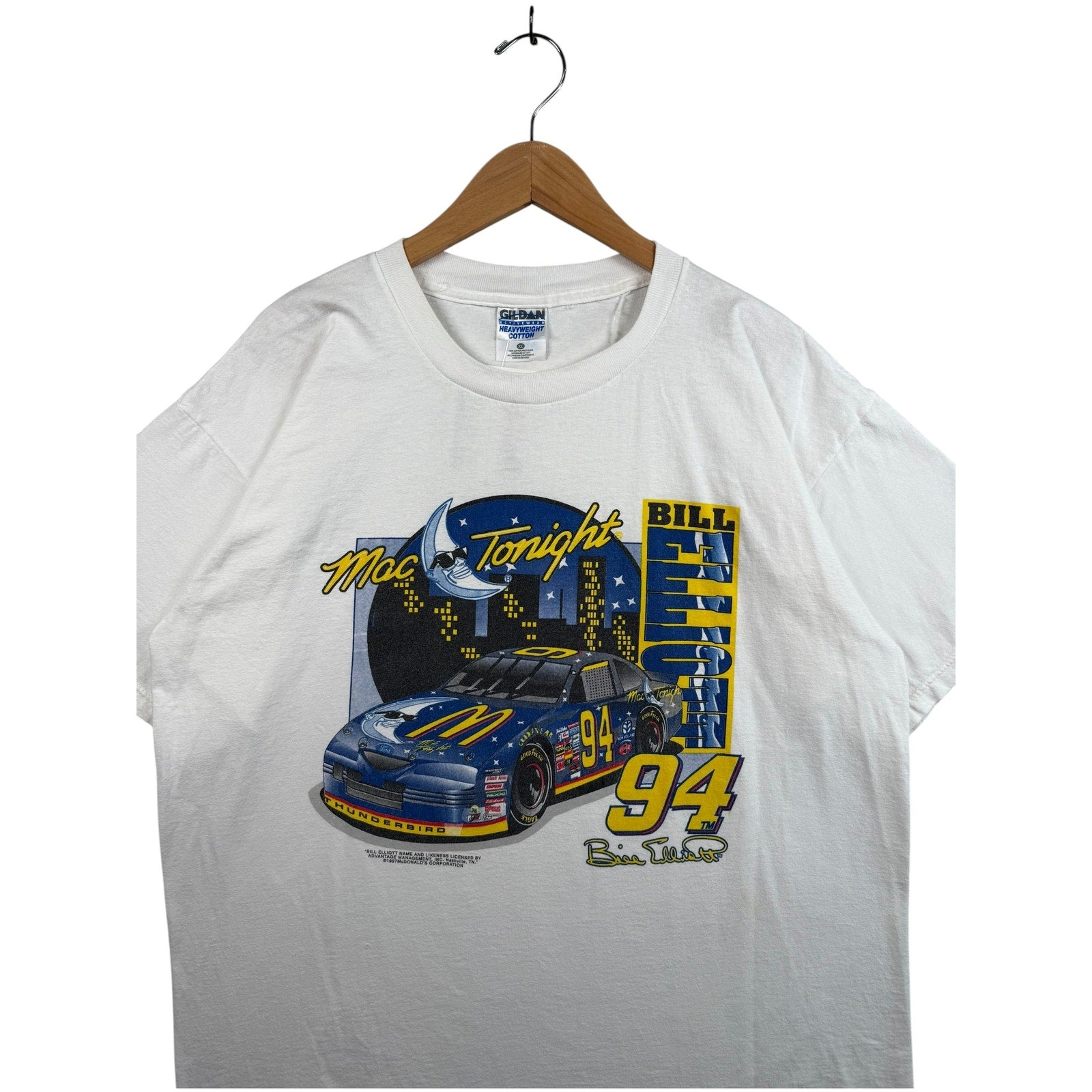 Vintage NASCAR Mac Tonight Bill Elliot T-Shirt