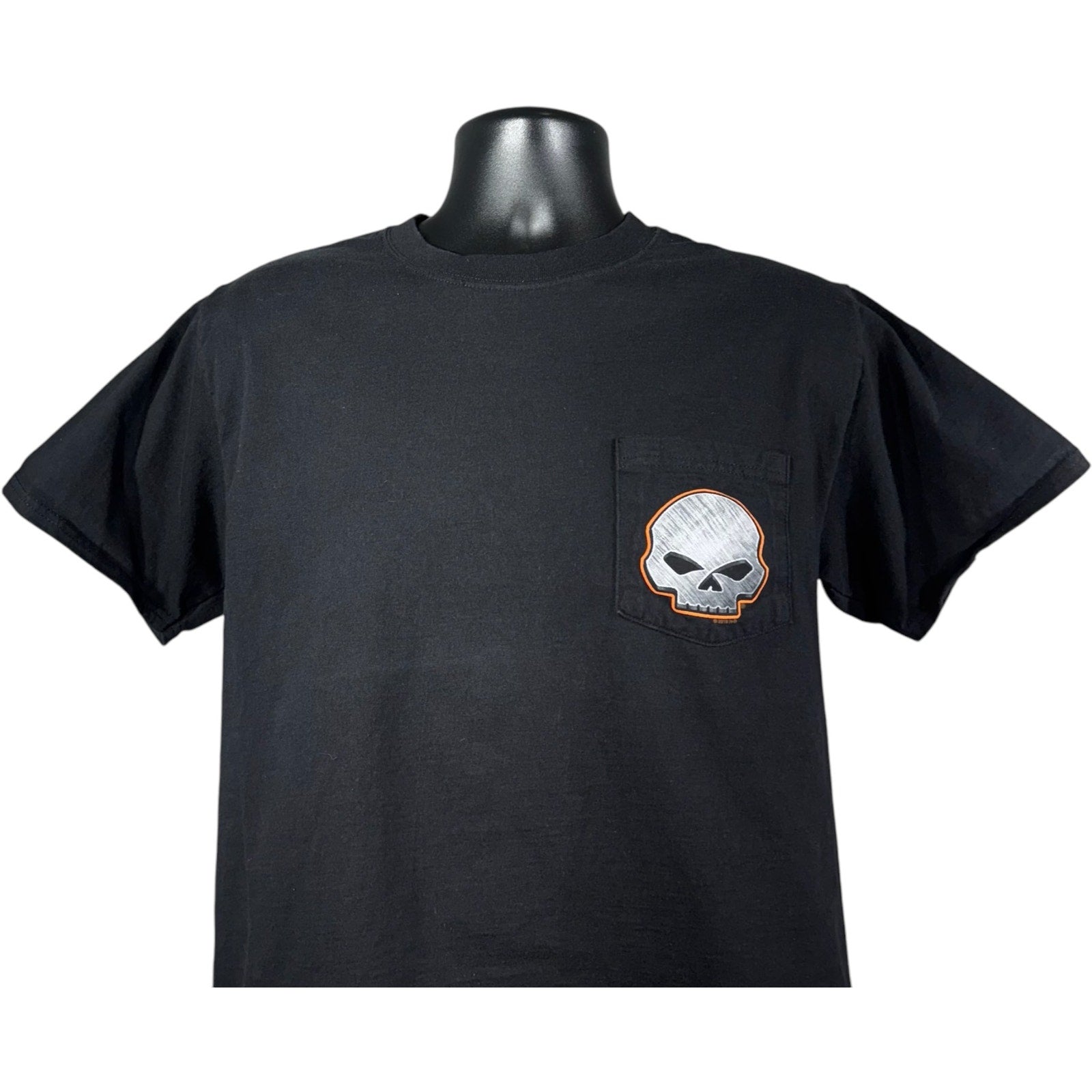 Vintage Harley Davidson Las Vegas Skull Double Sided Tee