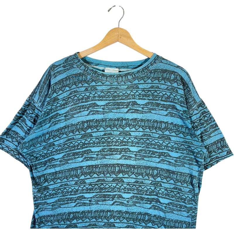 Vintage Abstract All Over Print Surf Tee