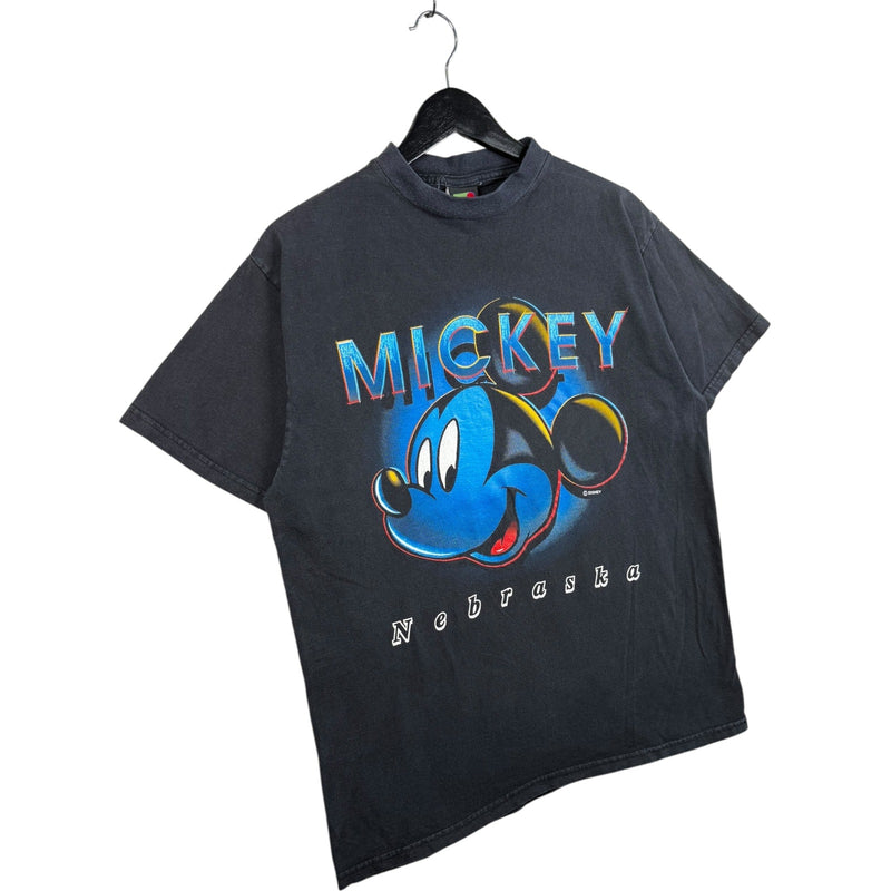 Vintage Disney Mickey Nebraska Graphic T-Shirt