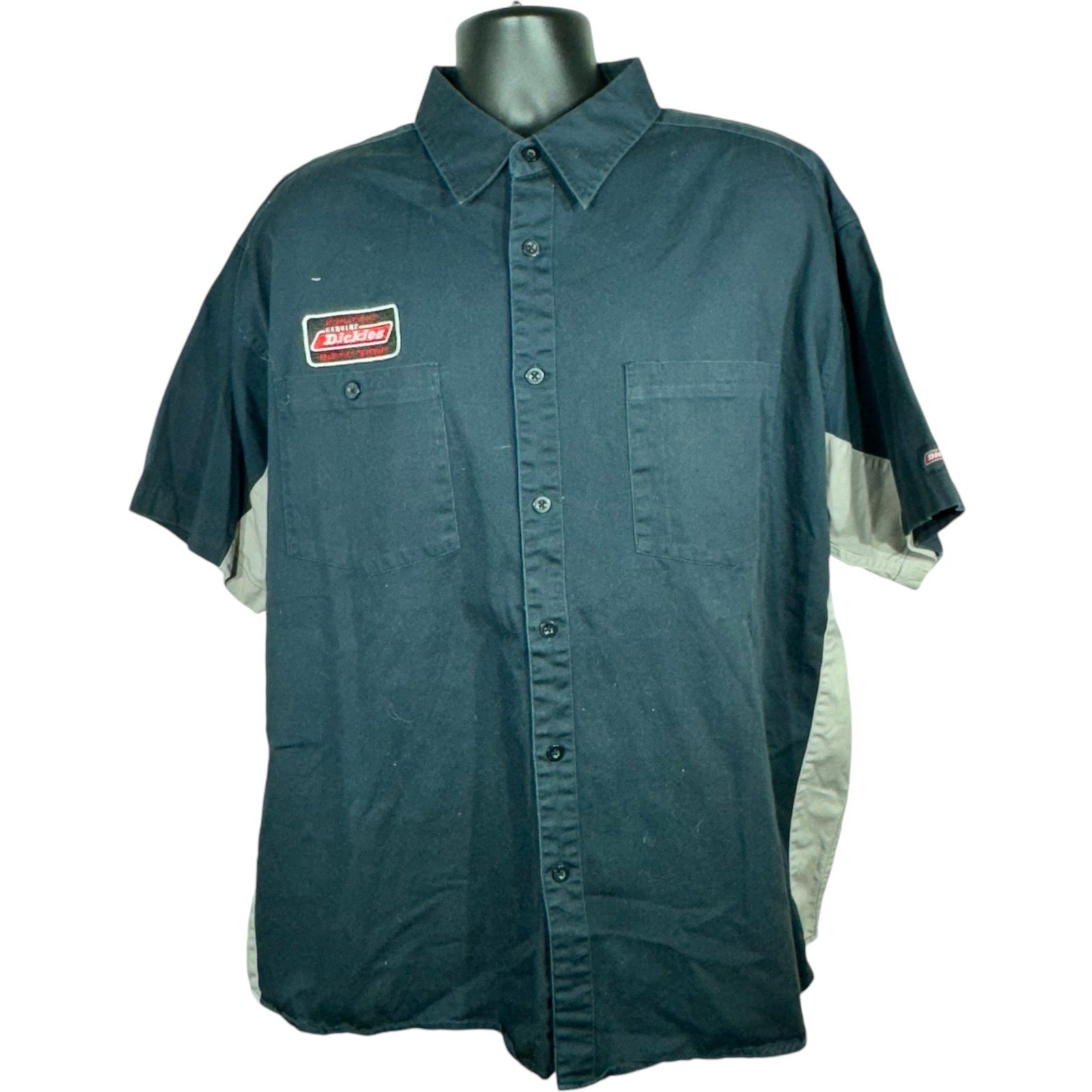 Vintage Dickies Mechanics Short Sleeve Button Up