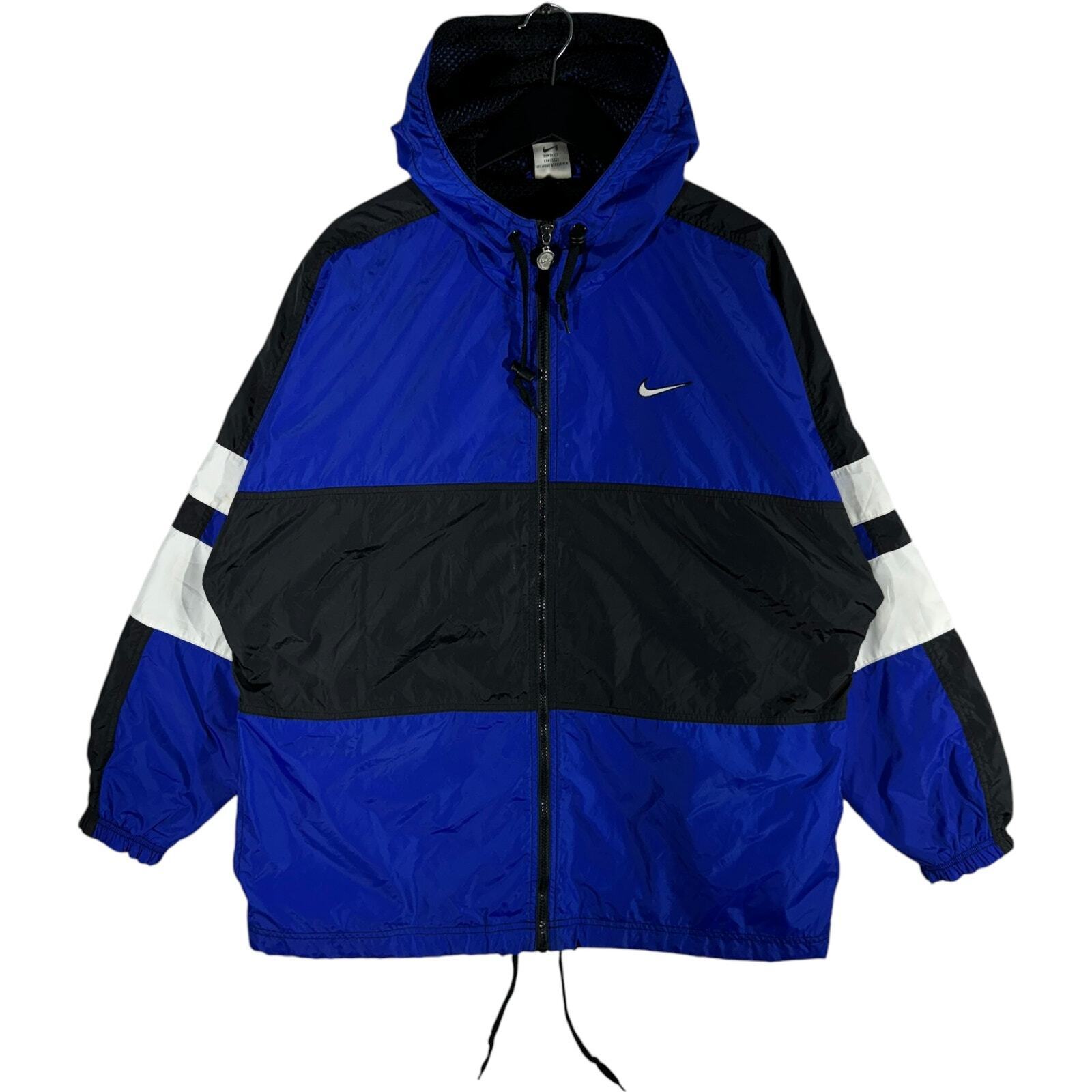 Vintage Nike Full Zip Hooded Light Jacket 90s