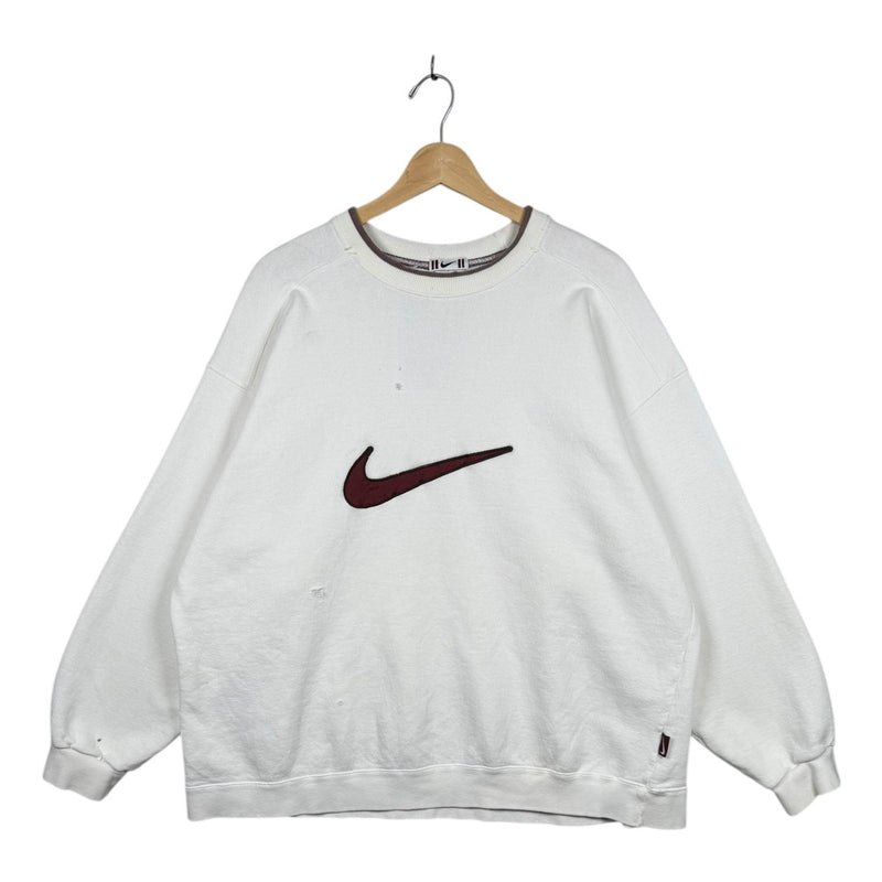 Vintage Nike Big Swoosh Embroidered Crewneck