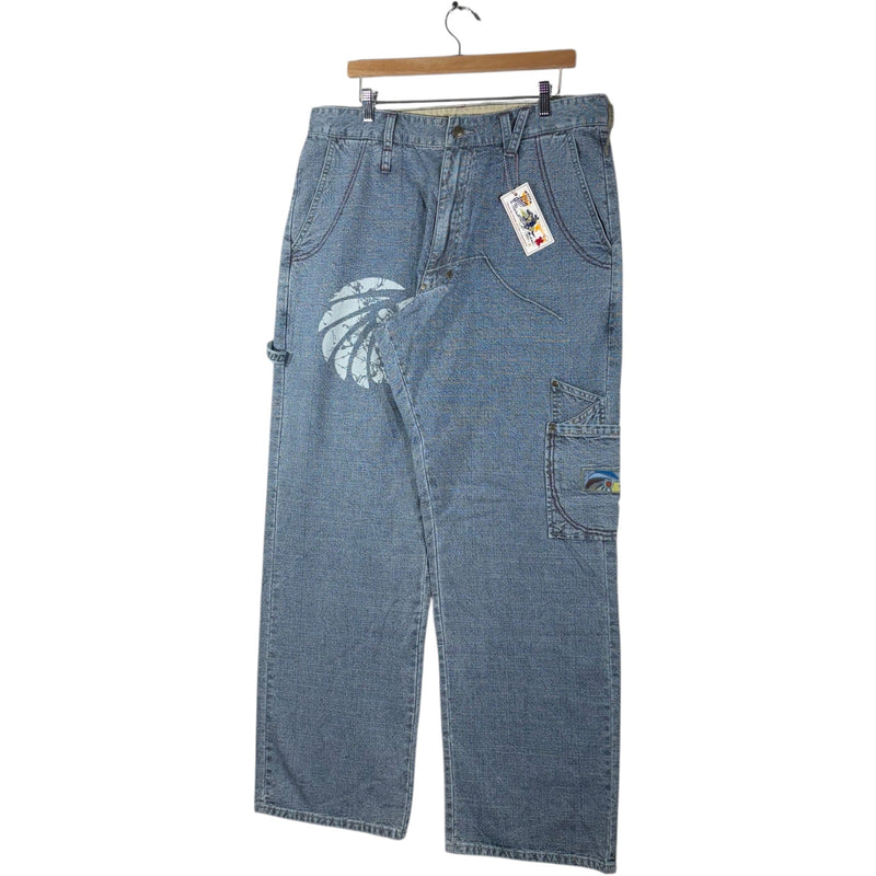 Y2K Mecca Straight Leg Carpenter Denim Pants NWT Size 36