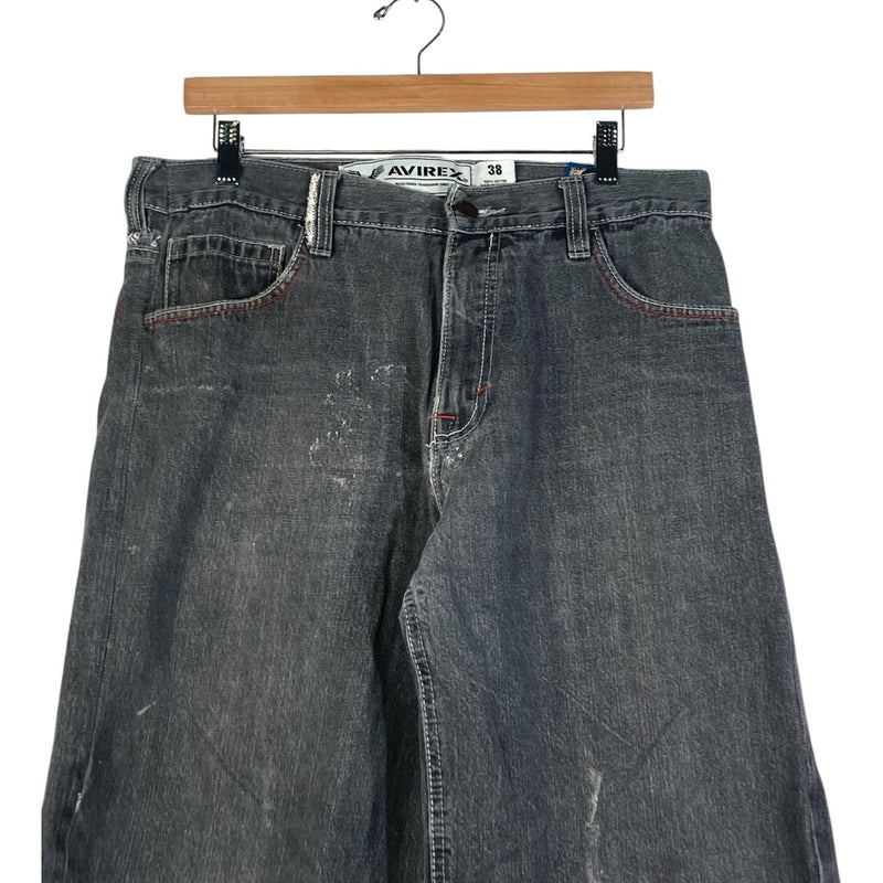 Vintage Avirex Baggy Denim Shorts 38