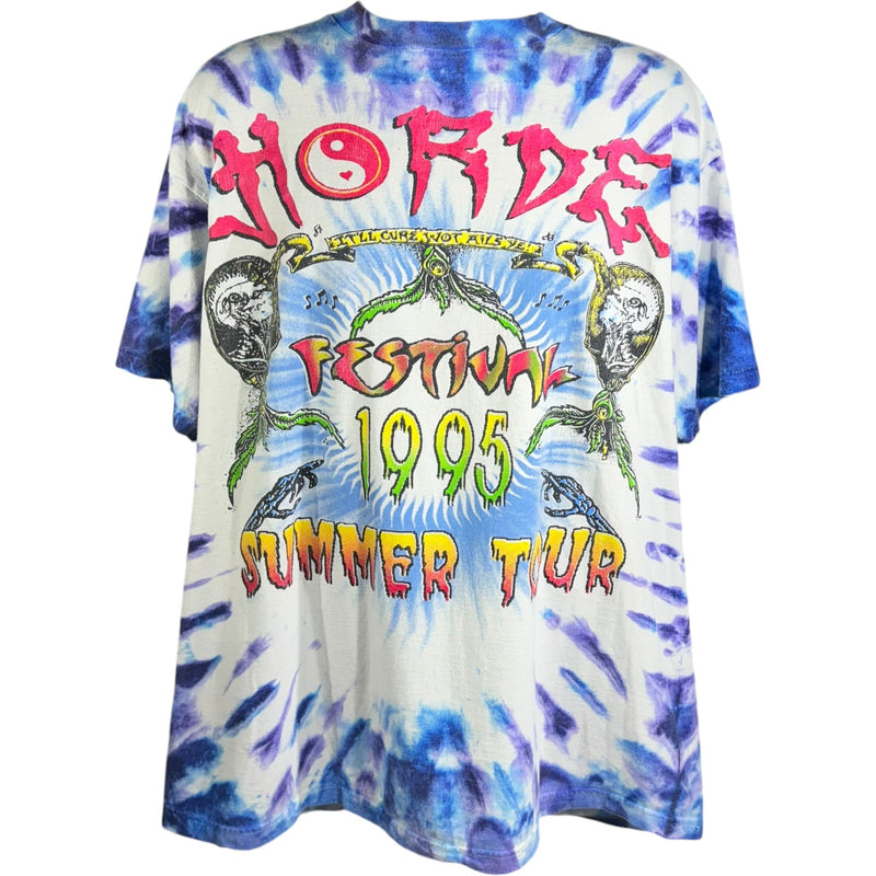 Vintage Horde Festival Summer Tour Tie-Dye Tee 1995