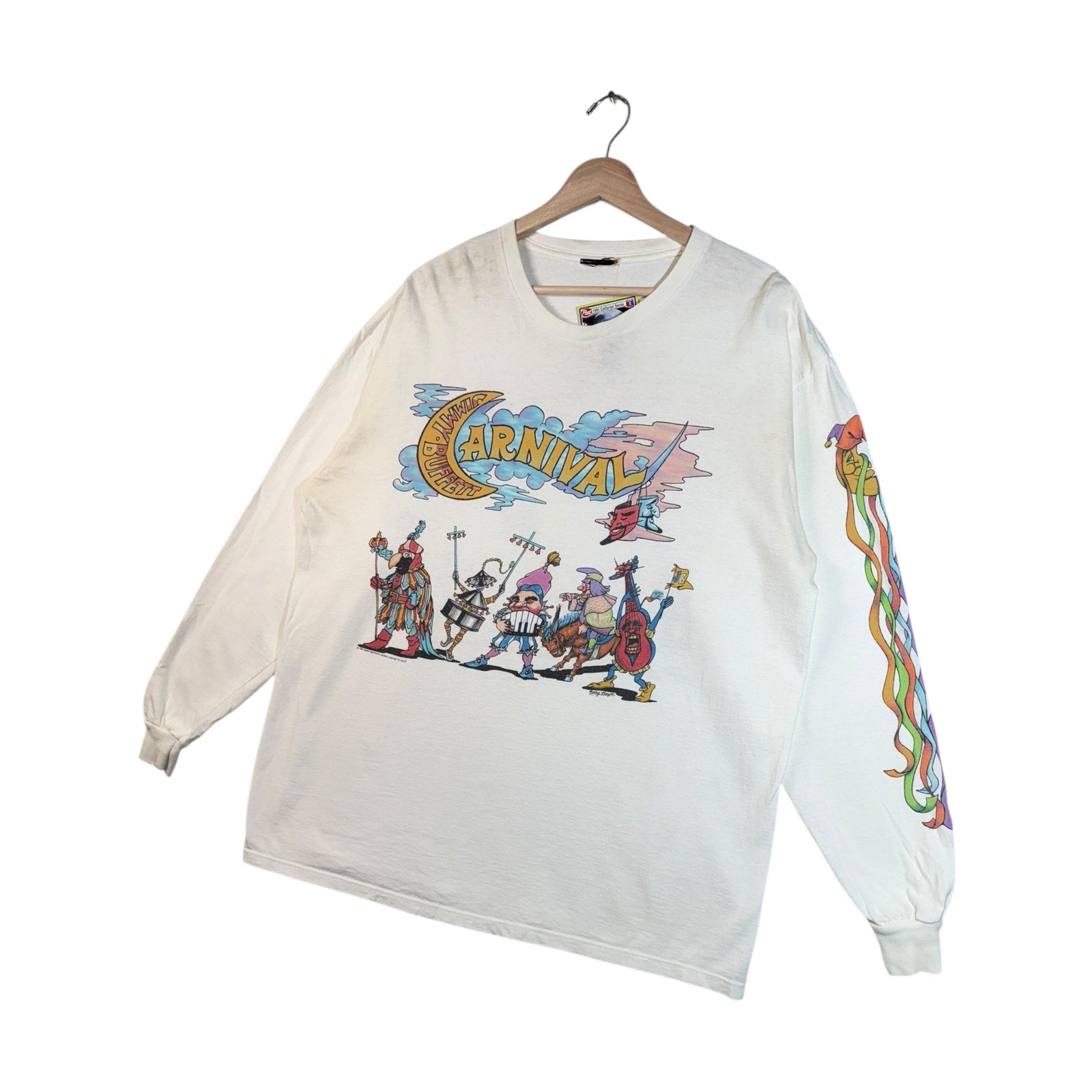 Vintage Dancing Buffalo Carnival Long Sleeve T-Shirt