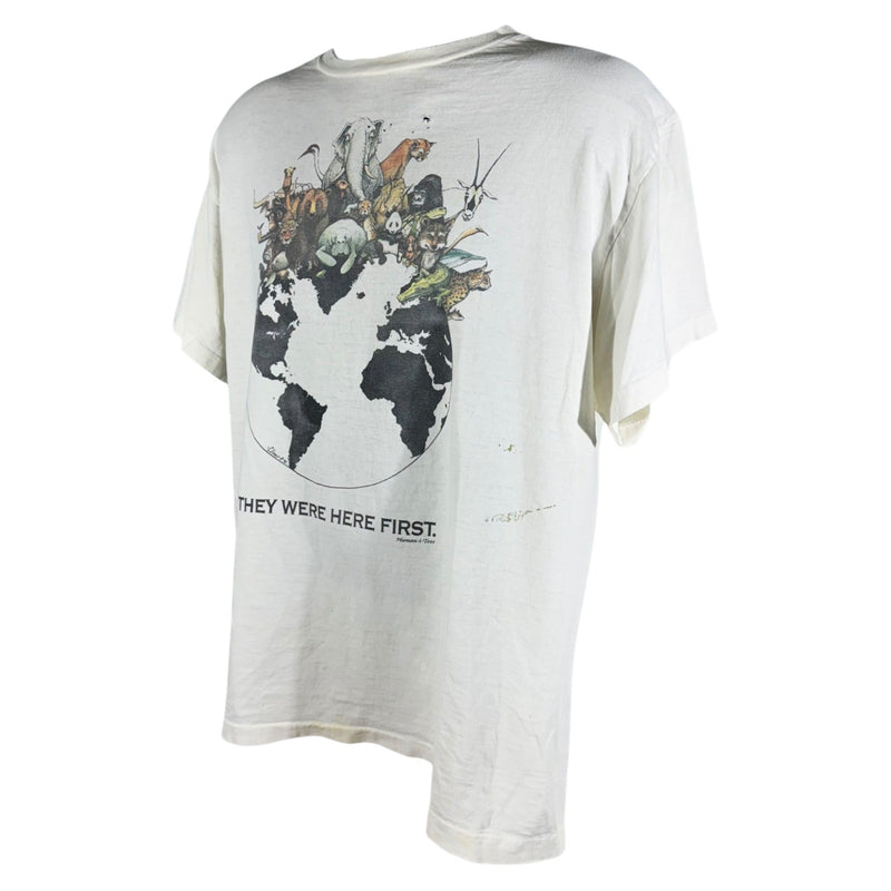 Vintage "They Were Here First" Wildlife Conservation Tee