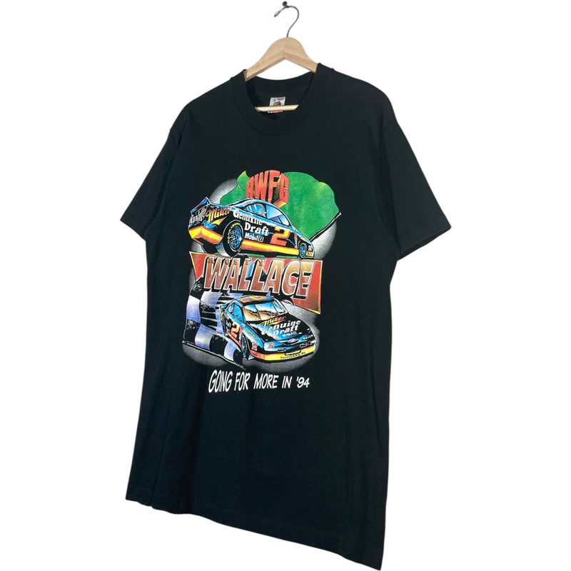 Vintage NASCAR Rusty Wallace Miller RWFC Short Sleeve T-Shirt
