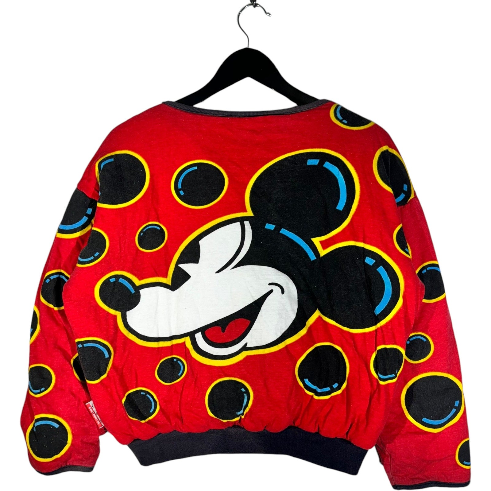 Vintage Woman's Disney Mickey Mouse Reversible AOP Crewneck