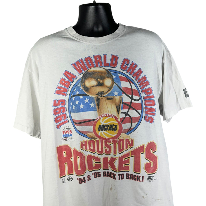 Vintage Houston Rockets Back To Back Champions NBA Tee 90s