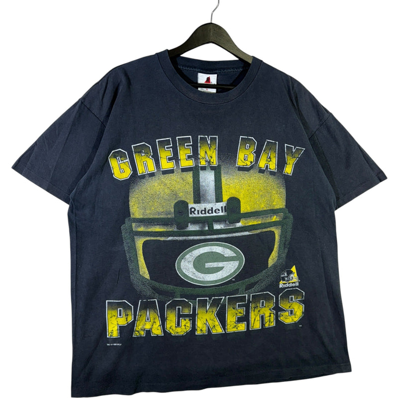 Vintage Green Bay Packers Helmet Spellout NFL Tee