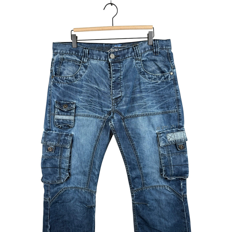 Vintage Enzo 989 Cargo Pockets Denim Pants