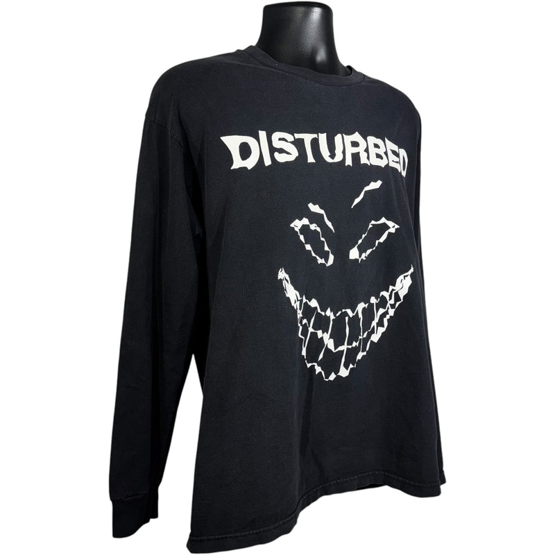 Vintage Disturbed Smiley Face Band Long Sleeve