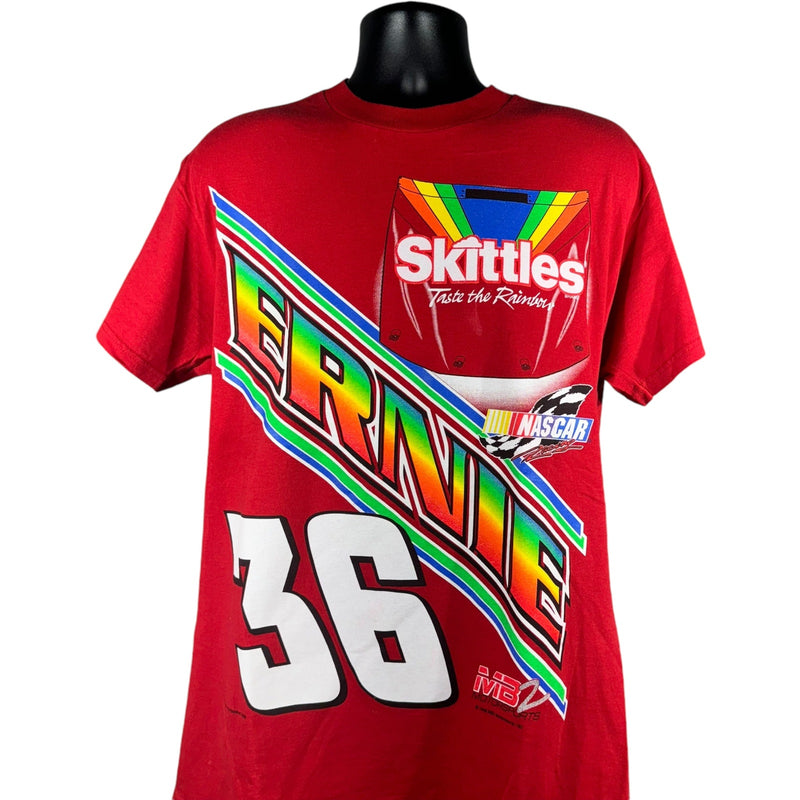 Vintage NASCAR Ernie Irvan Skittles Racing Tee