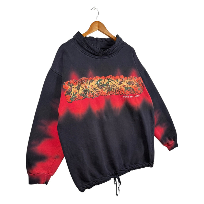 Vintage Rock Art In Churinga Australia Ombre Sweatshirt