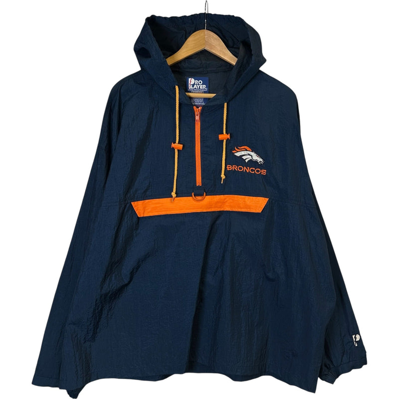 Vintage Pro Player Denver Broncos NFL Anorak Jacket 90s