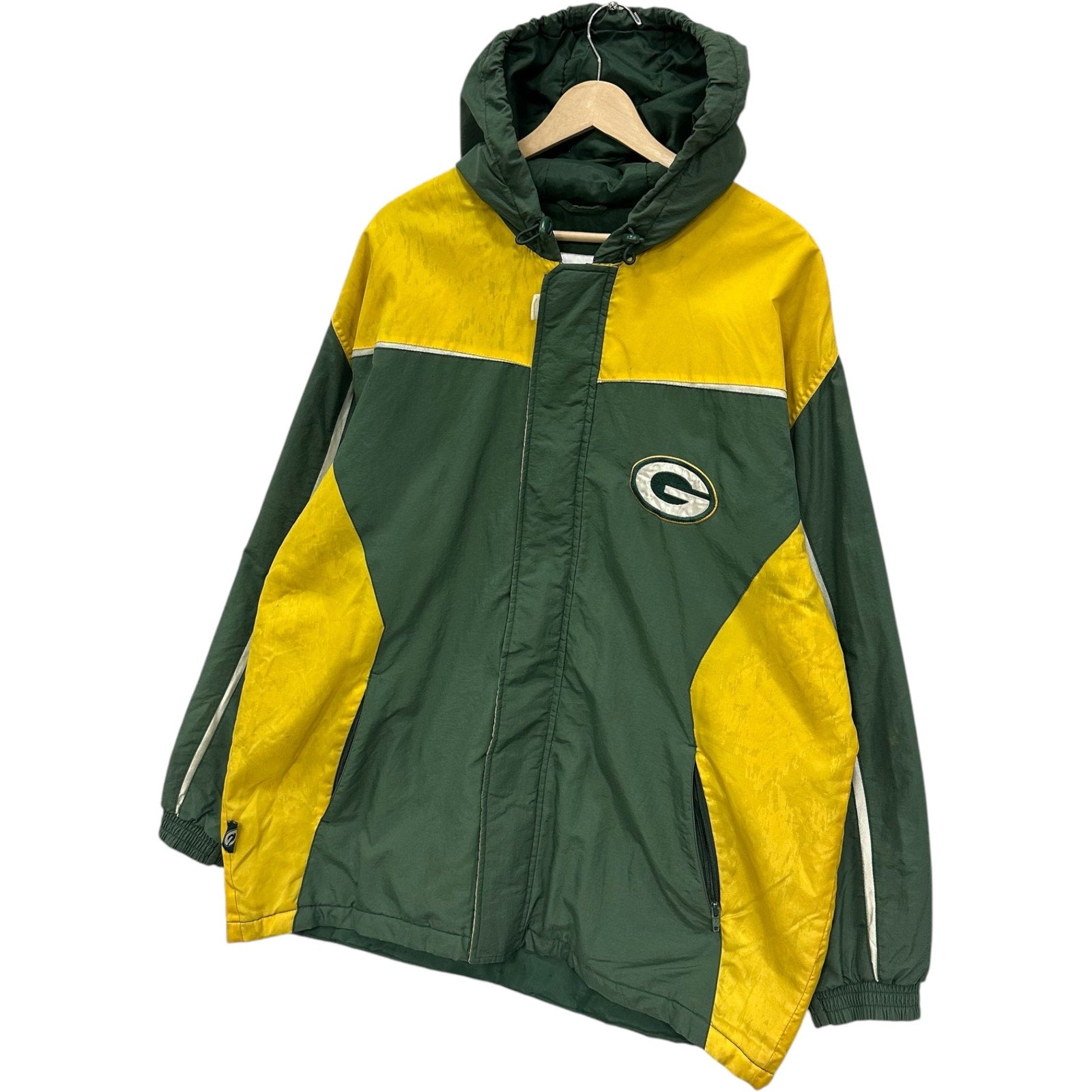 VTG Green Bay Packers Embroidered NFL Puffer Jacket