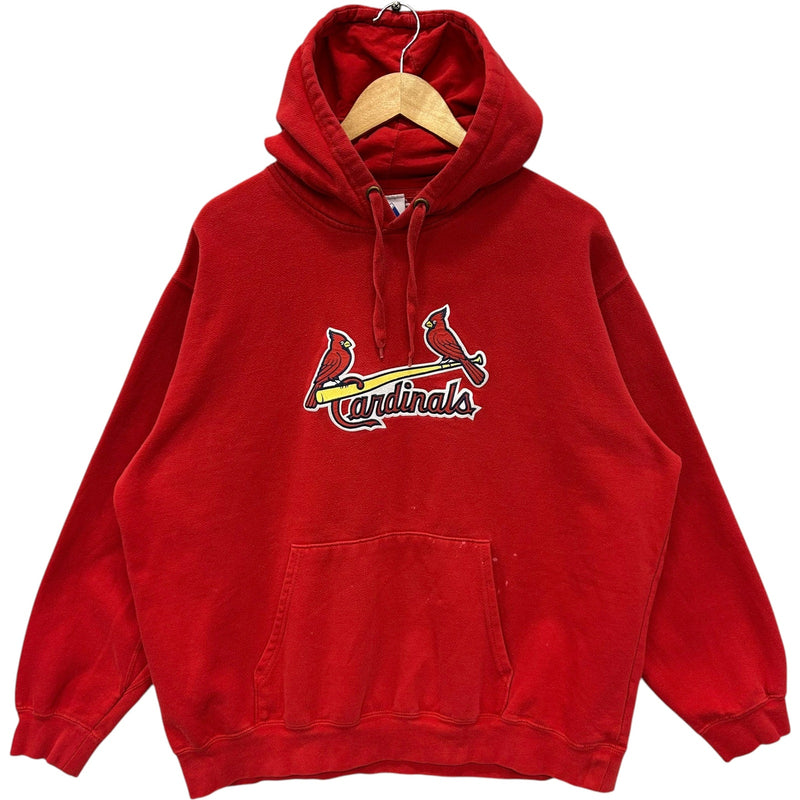 Vintage St. Louis Cardinals Spellout Logo MLB Hoodie