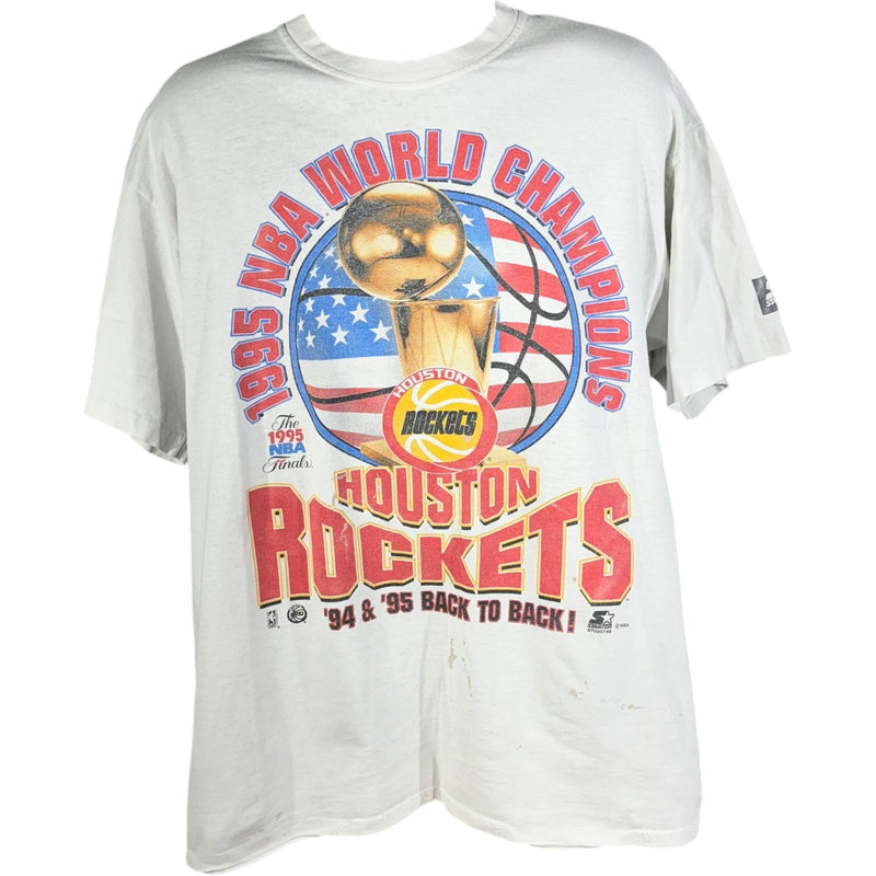 Vintage Houston Rockets Back To Back Champions NBA Tee 90s