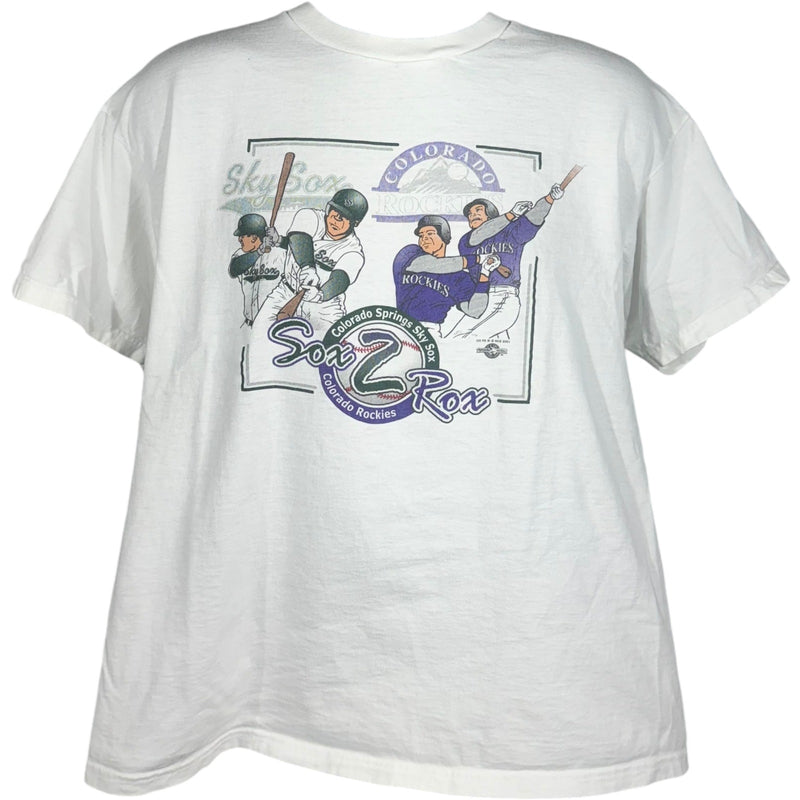 Vintage Colorado Rockies vs Chicago White Sox MLB Tee 90's