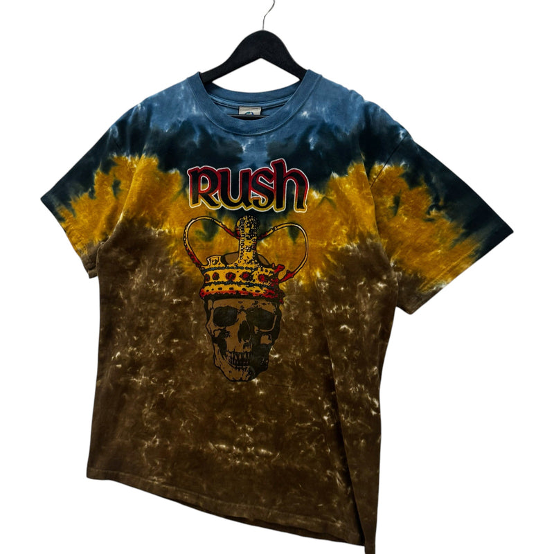Vintage Y2K Liquid Blue Rush Band Tye Die Tee