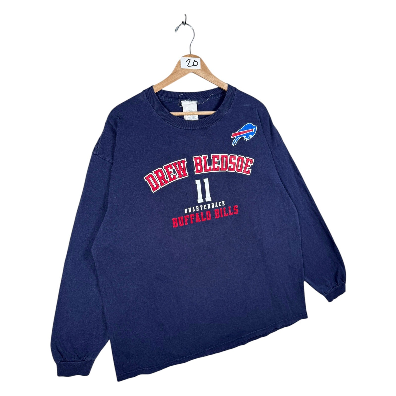 Vintage Buffalo Bills Drew Bledsoe #11 Long Sleeve T-Shirt