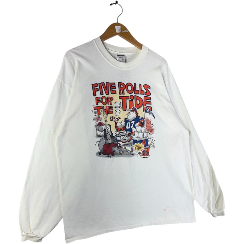 Vintage Auburn Tigers Five Rolls for the Tide Graphic Long Sleeve T-Shirt