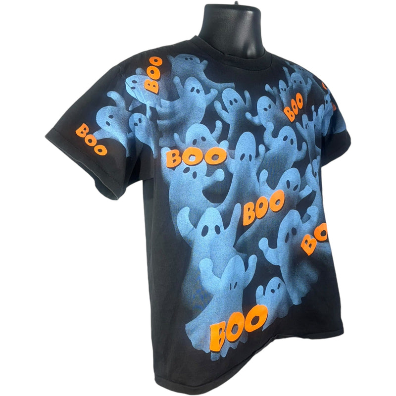 Vintage Ghost BOO Big Print Halloween Tee 90s