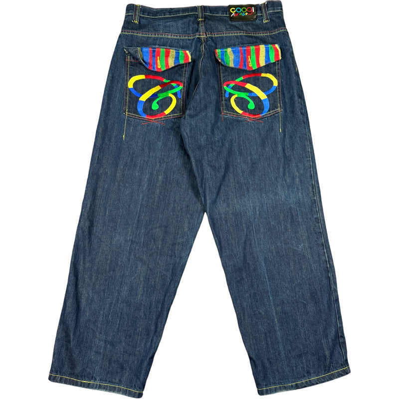 Vintage Coogi Straight Leg Embroidered Denim Jeans