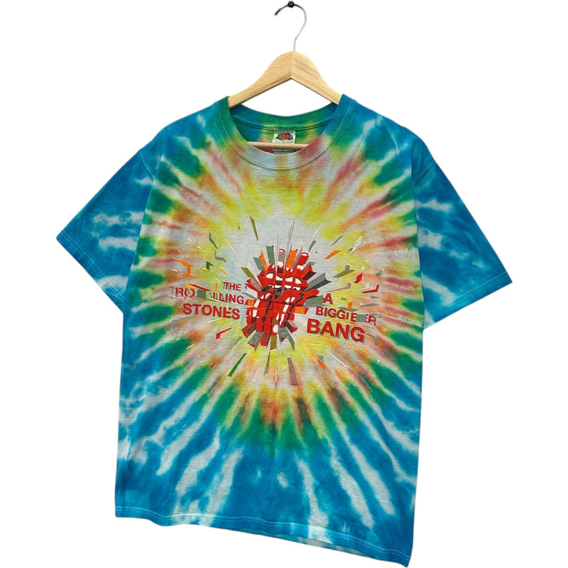 Vintage Rolling Stones A Bigger Bang Tour Tie Dye Band Tee