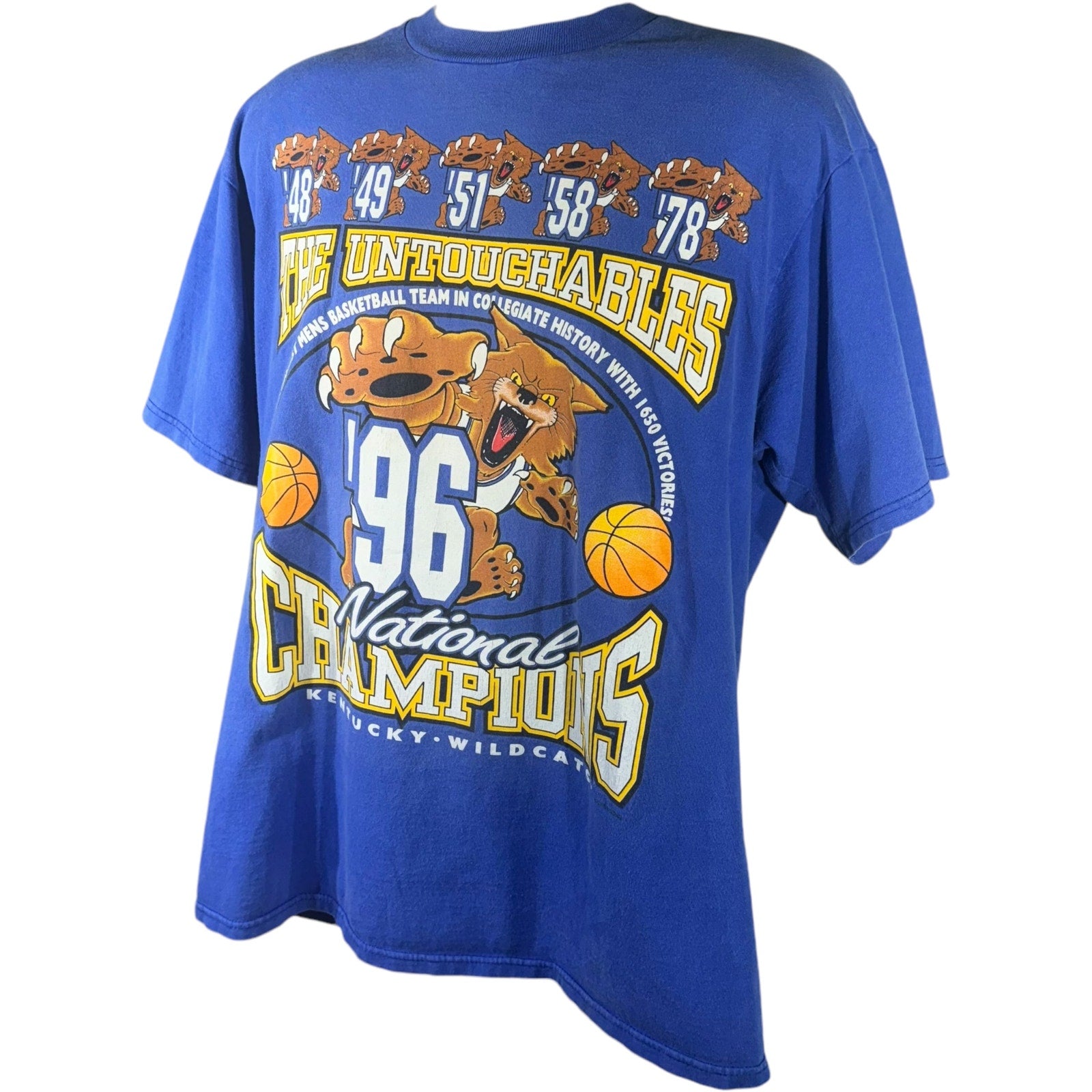 Vintage University of Kentucky Wildcats Basketball "The Untouchables" Tee 90s