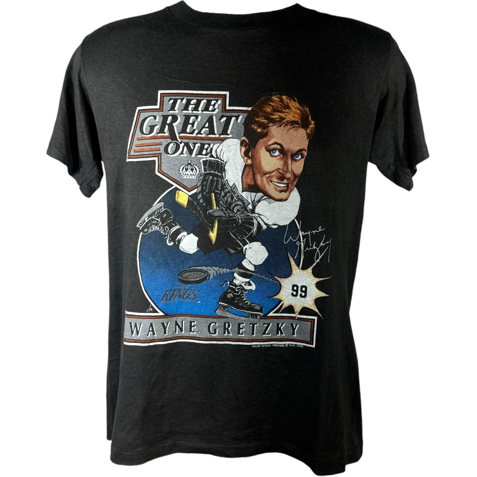 Vintage LA Kings Wayne Gretzky "The Great One" Tee 80s